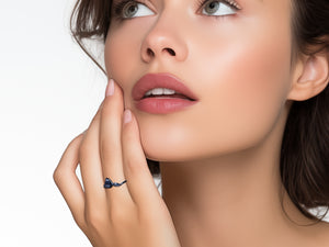 Twig Alexandrite Engagement Ring Set