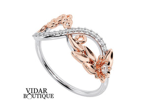 Unique Infinity Diamond Wedding Ring For Women