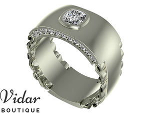 Unique Diamond Wedding Band For Men