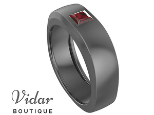 ruby unique wedding rings