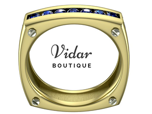 mens sapphire wedding bands