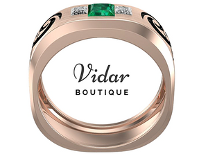 emerald wedding rings