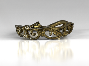 Unique Lotus Flower Wedding Ring