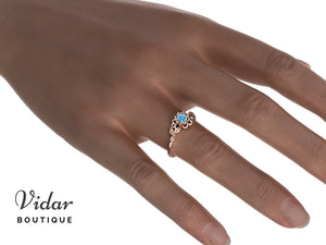 flower engagement rings