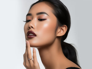 14K Rose Gold Engagement Ring With Diamond - Pear Cut