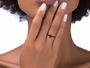 Alexandrite Marquise Engagement Ring Set