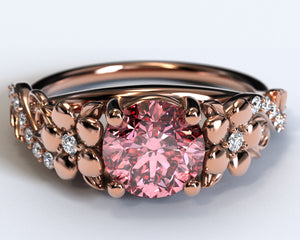 Unique Morganite Engagement Ring Rose Gold