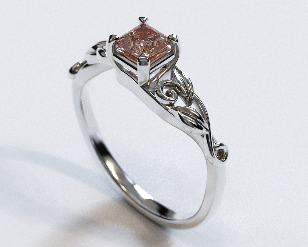 Rose Gold Morganite Engagement Ring