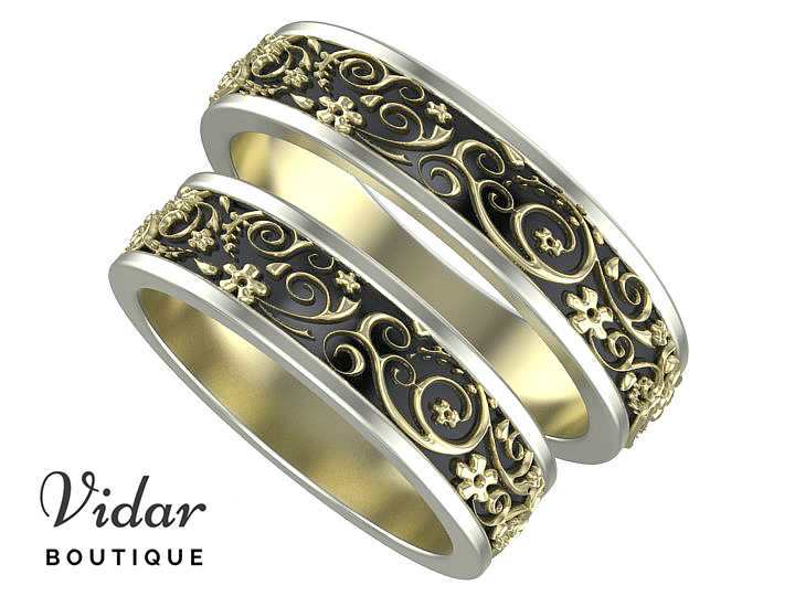 Unique Matching Wedding Bands