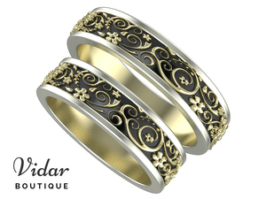 Unique Matching Wedding Bands