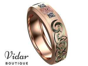 morganite wedding ring