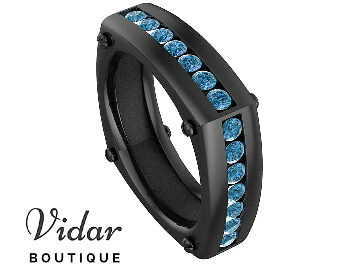 mens black gold wedding bands