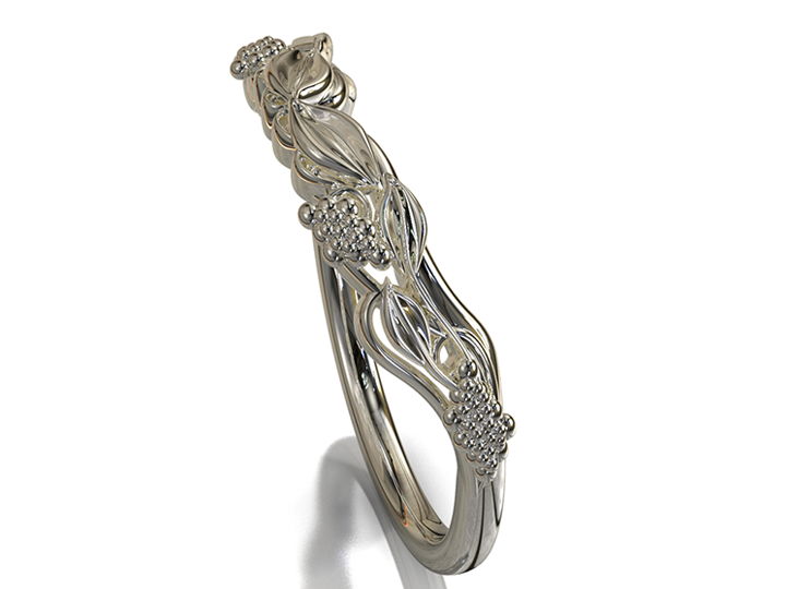 Unique Floral Wedding Ring