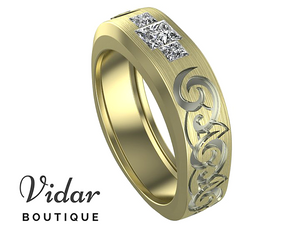 unique mens wedding bands