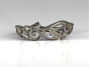 Unique Lotus Flower Wedding Ring