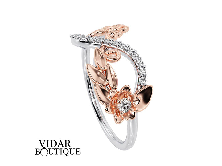 Unique Infinity Diamond Wedding Ring For Women