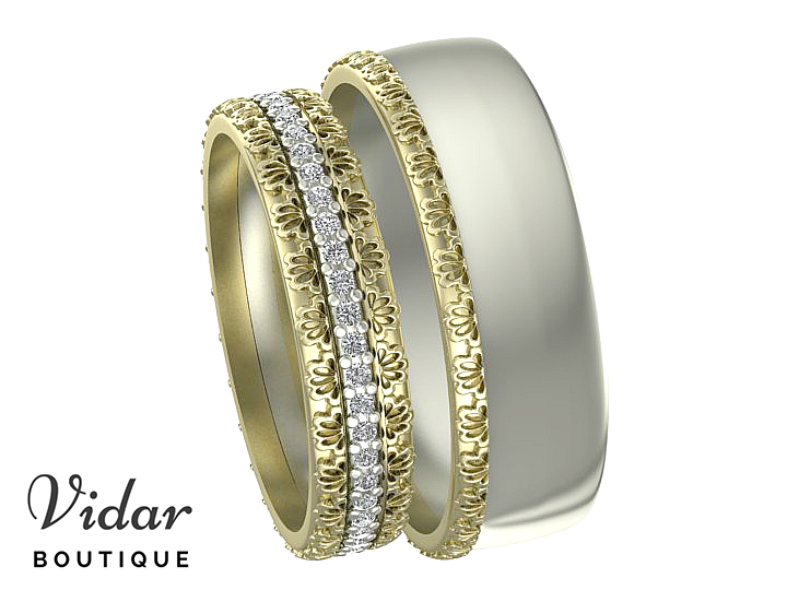 Unique Matching Wedding Bands