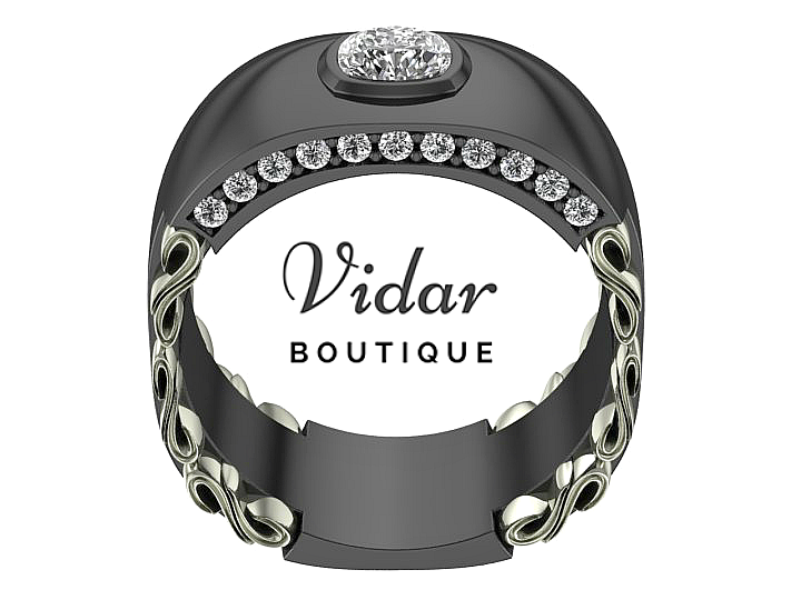 Black Wedding Rings For Men