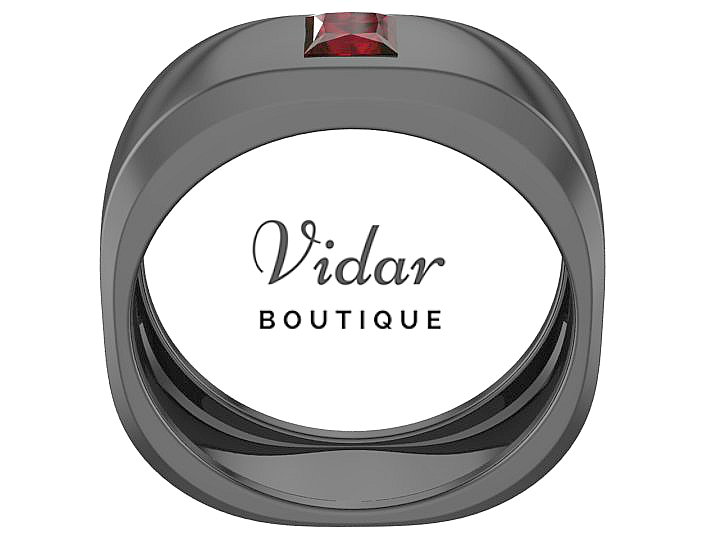 ruby unique wedding rings for men