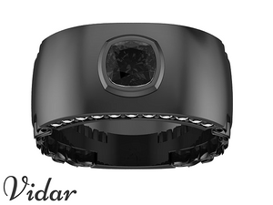 Mens Black Diamond Wedding Bands