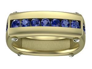 mens sapphire wedding band