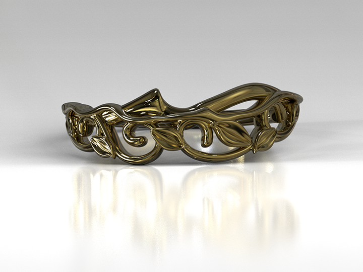 Unique Lotus Flower Wedding Ring