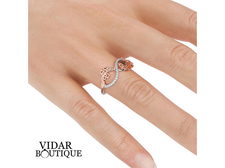 Unique Infinity Diamond Wedding Ring For Women