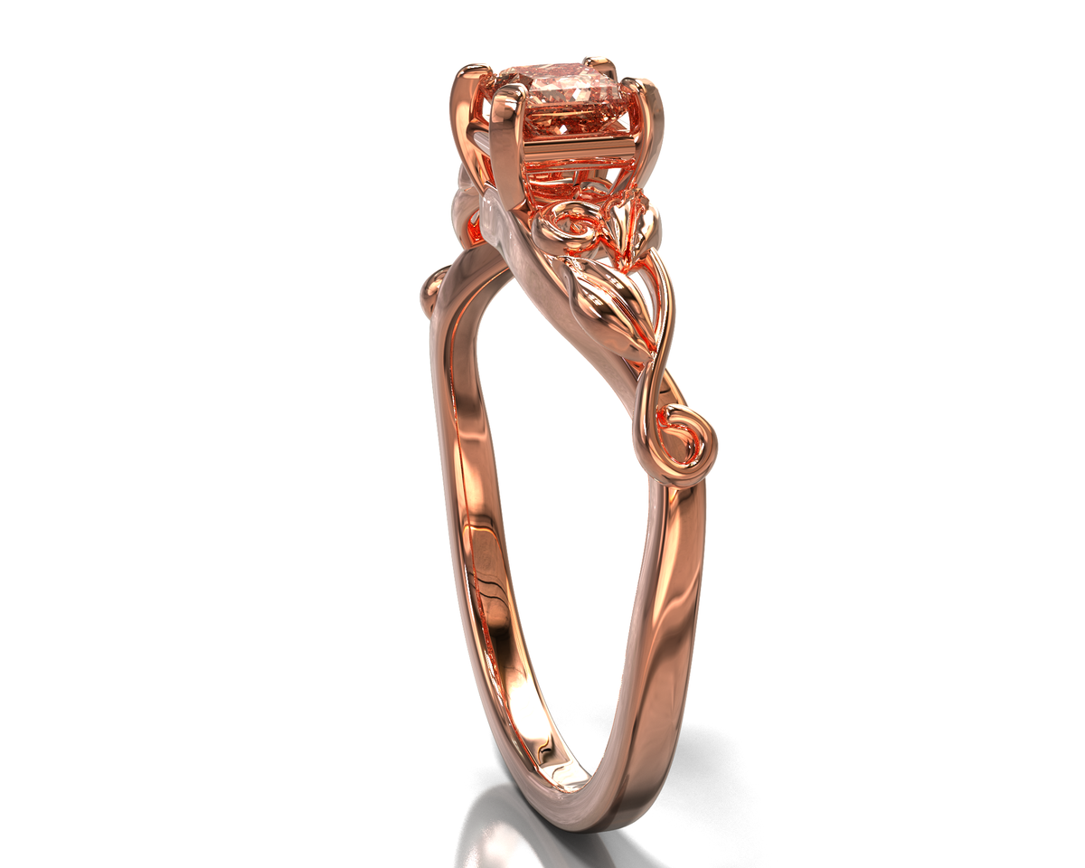 Rose Gold Morganite Engagement Ring